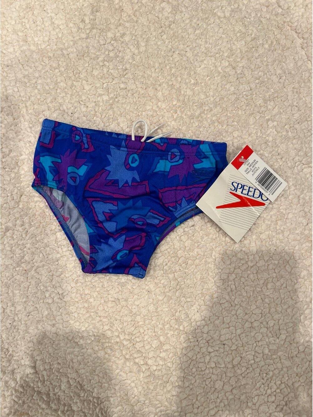 Vintage kids speedo swim trunks